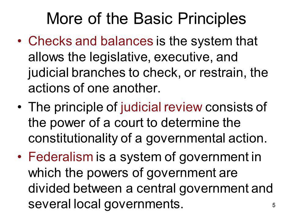 Constitutional principles essay